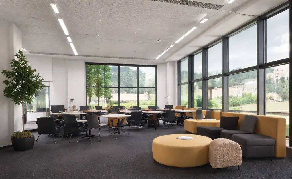 Üzleti központ lobby enteriör