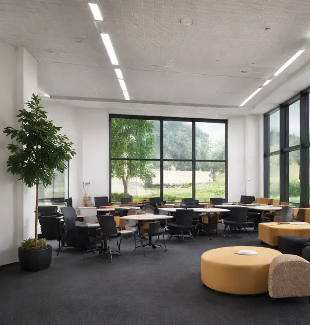 Üzleti központ lobby enteriör