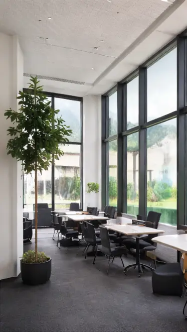 Üzleti központ lobby enteriör